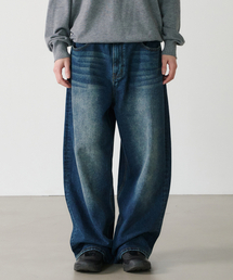 NOUN（ノウン）の「wide denim pants (blue)（デニムパンツ）」