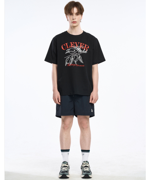 CLEVER FIELD(クレバーフィールド)の「クレバー ロゴ エスレジャー ショートパンツ _ブラック(その他パンツ・メンズ・その他・MEDIUM/LARGE)」の2枚目の写真