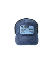 THEWARLD（ザワールド）の「TRUCKER PATCH CAP WASHED BLUE（キャップ）」