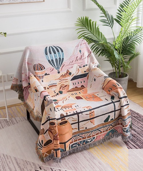 REBALANCE（リバランス）の「ソファカバー 大判ブランケット　130x180cm（ブランケット・レディース・B/G/I/K/L/M/C/D/E/F/A/H/J・FREE）」の10枚目の写真