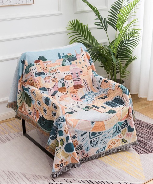 REBALANCE（リバランス）の「ソファカバー 大判ブランケット　130x180cm（ブランケット・レディース・B/G/I/K/L/M/C/D/E/F/A/H/J・FREE）」の12枚目の写真