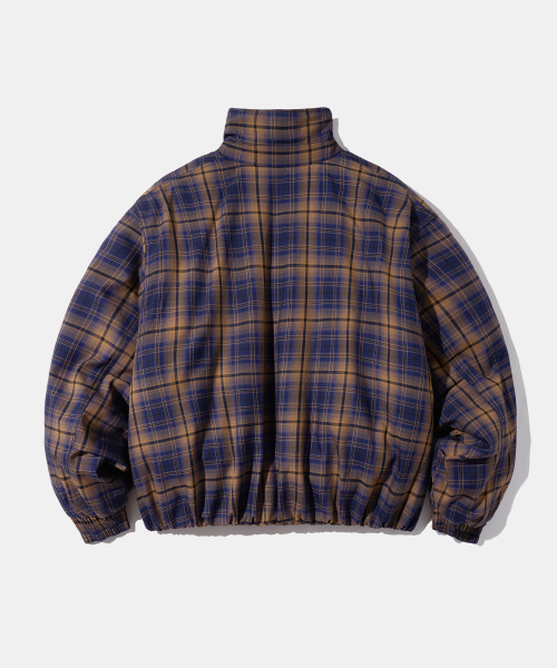 Diamond Layla（ダイアモンドレイラ）の「Layered Camel Navy Mood Check PD9（ダウンジャケット/コート・レディース・その他・MEDIUM/LARGE/X-LARGE）」の2枚目の写真