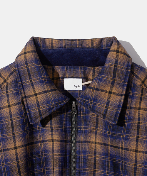 Diamond Layla（ダイアモンドレイラ）の「Layered Camel Navy Mood Check PD9（ダウンジャケット/コート・レディース・その他・MEDIUM/LARGE/X-LARGE）」の4枚目の写真