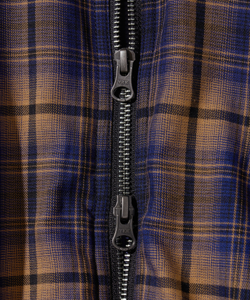 Diamond Layla（ダイアモンドレイラ）の「Layered Camel Navy Mood Check PD9（ダウンジャケット/コート・レディース・その他・MEDIUM/LARGE/X-LARGE）」の8枚目の写真