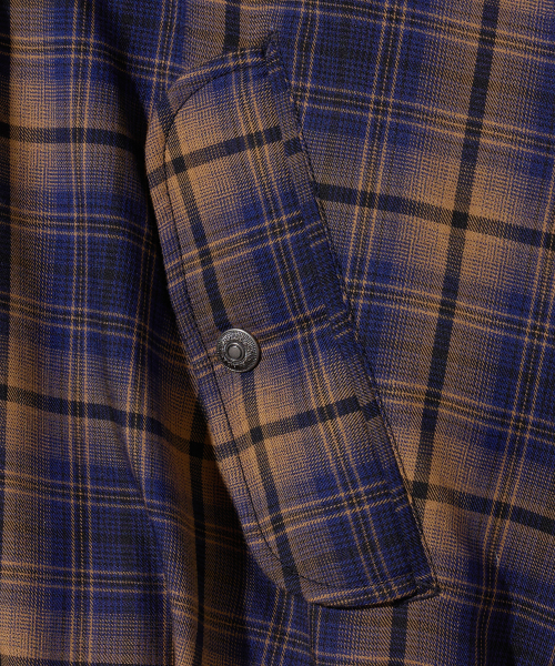 Diamond Layla（ダイアモンドレイラ）の「Layered Camel Navy Mood Check PD9（ダウンジャケット/コート・レディース・その他・MEDIUM/LARGE/X-LARGE）」の9枚目の写真