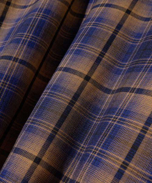 Diamond Layla（ダイアモンドレイラ）の「Layered Camel Navy Mood Check PD9（ダウンジャケット/コート・レディース・その他・MEDIUM/LARGE/X-LARGE）」の13枚目の写真