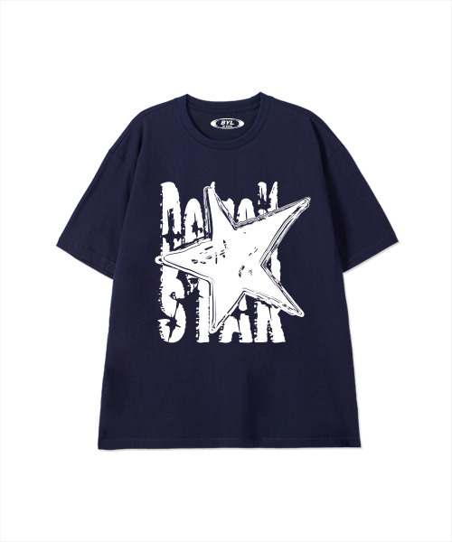 BY.L(バイエル)の「ディトロイトスター 半袖Tシャツ ネイビー(Tシャツ/カットソー・メンズ・その他・MEDIUM/LARGE/X-LARGE)」の1枚目の写真