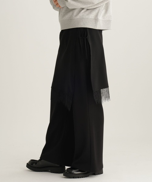 studio CLIP（スタディオクリップ）の「【daily CLIP】レイヤードパンツ（スラックス・レディース・グレー/ブラック・FREE）」の18枚目の写真