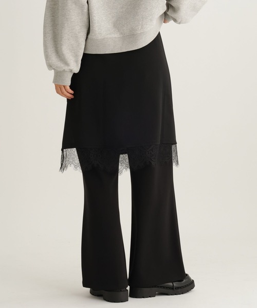 studio CLIP（スタディオクリップ）の「【daily CLIP】レイヤードパンツ（スラックス・レディース・グレー/ブラック・FREE）」の19枚目の写真