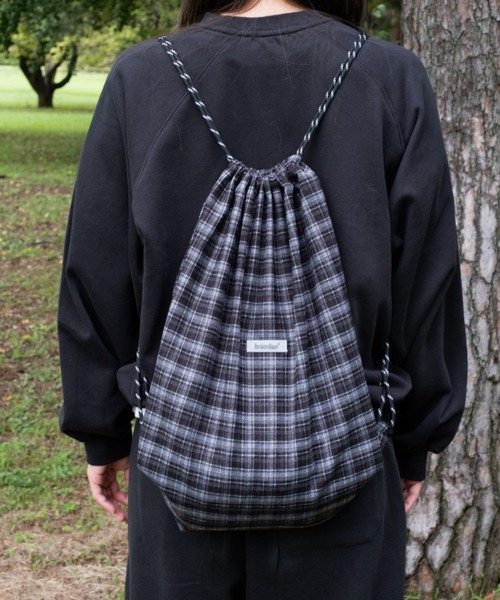 Nel Check Knapsack / ネルチェックナップサック（ショルダーバッグ