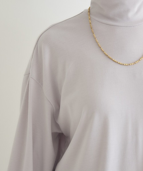 KATHARINE ROSS(キャサリンロス)の「【KATHARINE ROSS】布帛付ラグウォームプルオーバー(Tシャツ/カットソー・レディース・グレイッシュベージュ/ブラック・FREE)」の13枚目の写真