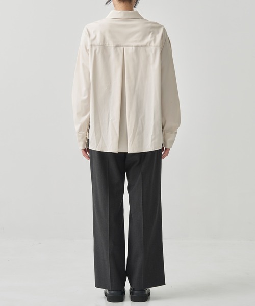 CITY TOKYO(シティトウキョウ)の「Wool Slit Pants/ウールスリットパンツ(その他パンツ・レディース・チャコールグレー/ブラック・1/2)」の5枚目の写真