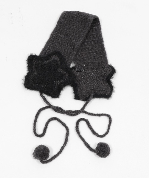 WEGO（ウィゴー）の「WEGO/スターニットイヤーマフ（イヤーマフ・レディース・ダークグレー/ブラウン/ライトイエロー・FREE）」の4枚目の写真