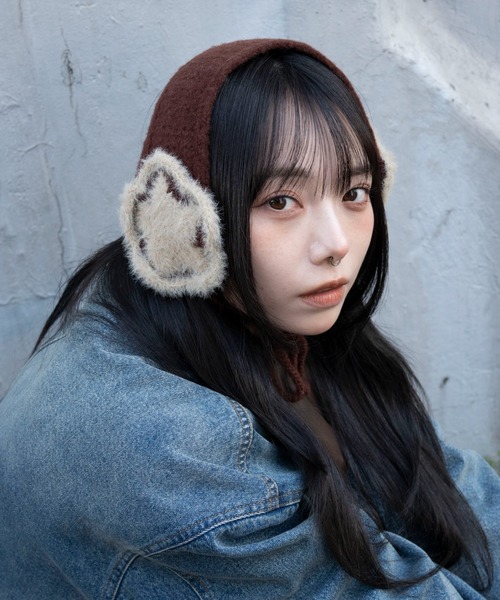 WEGO（ウィゴー）の「WEGO/スターニットイヤーマフ（イヤーマフ・レディース・ダークグレー/ブラウン/ライトイエロー・FREE）」の11枚目の写真