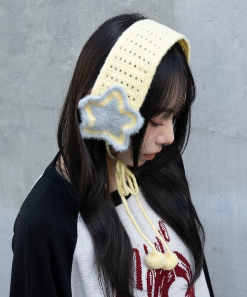 WEGO（ウィゴー）の「WEGO/スターニットイヤーマフ（イヤーマフ・レディース・ダークグレー/ブラウン/ライトイエロー・FREE）」の12枚目の写真