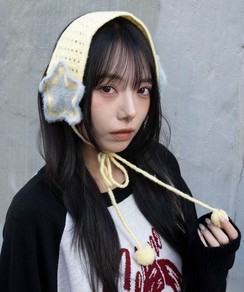 WEGO（ウィゴー）の「WEGO/スターニットイヤーマフ（イヤーマフ・レディース・ダークグレー/ブラウン/ライトイエロー・FREE）」の13枚目の写真