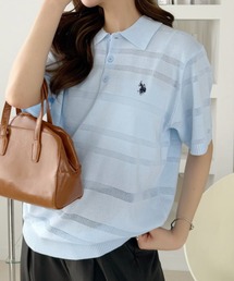 【U.S. POLO ASSN.】12G メッシュボーダー ポロシャツ