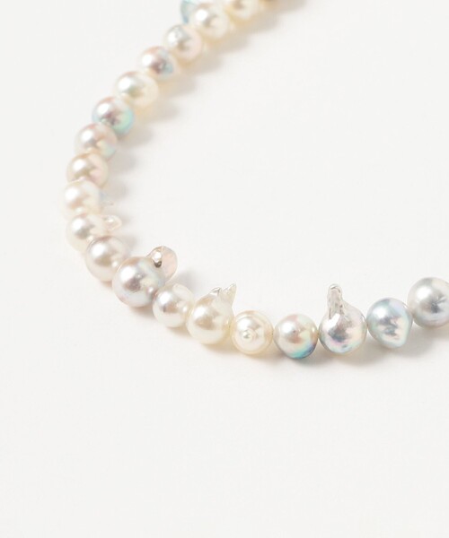 Demi-Luxe BEAMS(デミルクス ビームス)の「AYUS / バロックパール クリッカー ネックレス(ネックレス・レディース・ホワイト・ONE SIZE)」の2枚目の写真