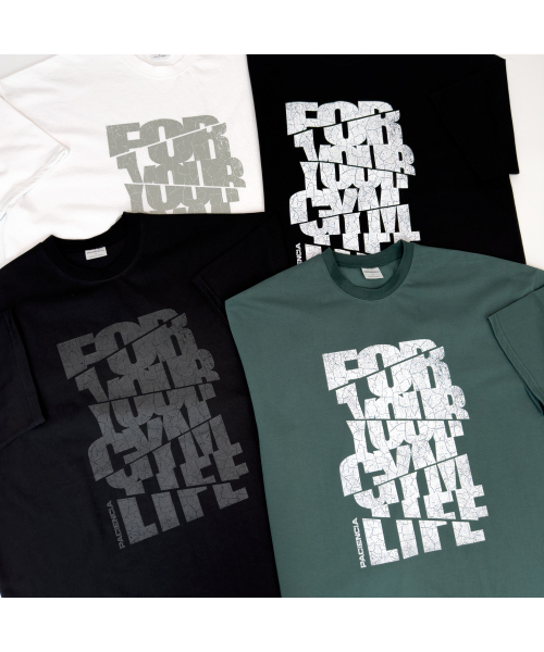 PACIENCIA(パシエンシア)の「CRACK MODE オーバーサイズ半袖(Tシャツ/カットソー・メンズ・ホワイト/ブラック/グリーン/ブラック×ホワイト・LARGE/X-LARGE/XX-LARGE)」の6枚目の写真