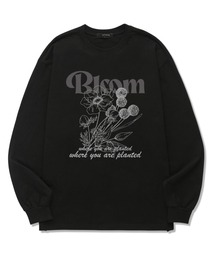 WISSY（ウィッシー）の「ブルーム 長袖Tシャツ (WLS028) ブラック（Tシャツ/カットソー）」