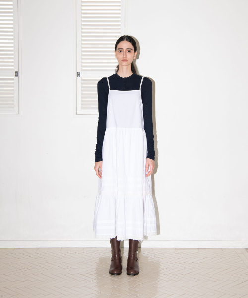 MAIS(マイス)の「BACK OPEN LACE SHIRRING DRESS / WHITE(ワンピース・レディース・その他・FREE)」の2枚目の写真