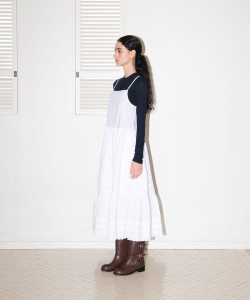 MAIS(マイス)の「BACK OPEN LACE SHIRRING DRESS / WHITE(ワンピース・レディース・その他・FREE)」の3枚目の写真