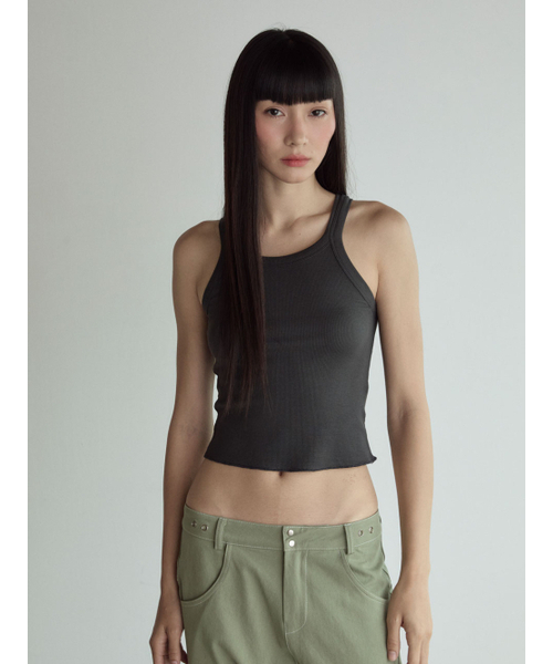 VISUS（ヴィスシュ）の「Stitch Lowrise Cotton Pants_Green（その他パンツ・レディース・その他・FREE）」の4枚目の写真