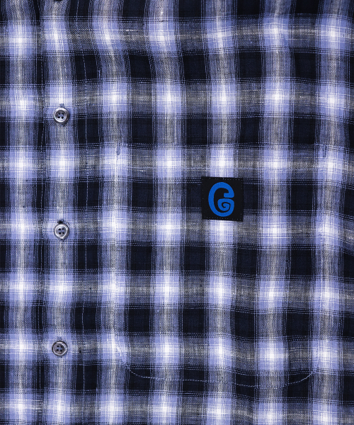 1011GALLERY（ワンゼロワンワンギャラリー）の「G Logo Check Shirts - Blue（シャツ/ブラウス・メンズ・その他・MEDIUM/LARGE）」の5枚目の写真