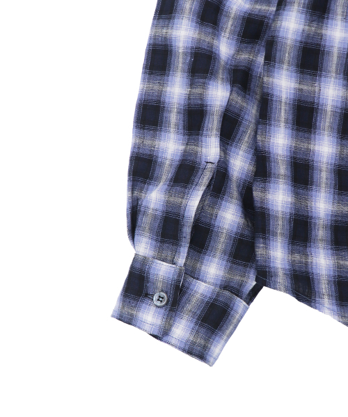 1011GALLERY（ワンゼロワンワンギャラリー）の「G Logo Check Shirts - Blue（シャツ/ブラウス・メンズ・その他・MEDIUM/LARGE）」の2枚目の写真