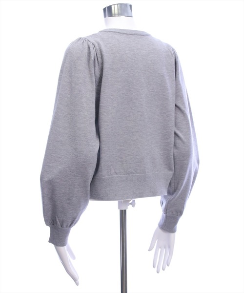 clear（クリア）の「配色リボンニットトップス[バレエコア ガーリー]≪AW新作≫（ニット/セーター・レディース・グレー/ピンク/アイボリー・F）」の10枚目の写真