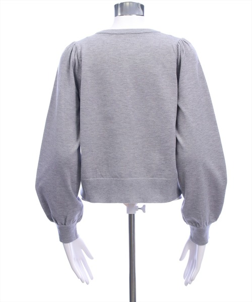 clear（クリア）の「配色リボンニットトップス[バレエコア ガーリー]≪AW新作≫（ニット/セーター・レディース・グレー/ピンク/アイボリー・F）」の11枚目の写真