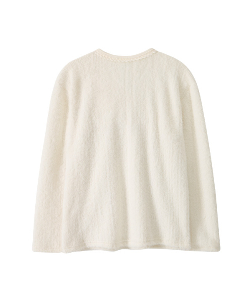youthbath(ユースバース)の「V-Neck Lace Knit Long Sleeve_Cream Horse(Tシャツ/カットソー・レディース・その他・MEDIUM/SMALL)」の2枚目の写真