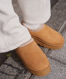 mili an deni（ミリアンデニ）の「チロリアン厚底ムートン風スリッポン（スリッポン）」