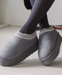 mili an deni（ミリアンデニ）の「チロリアン厚底ムートン風スリッポン（スリッポン）」