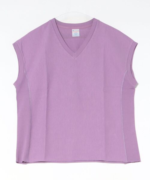 Champion（チャンピオン）の「【Champion】CW-D302 RW SLEEVELESS SHIRT（Tシャツ/カットソー・レディース・ブラウン/ネイビー/パープル/ブラック・L/M）」の4枚目の写真