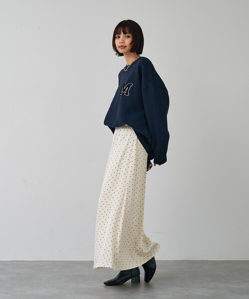abahouse mavie(アバハウスマヴィ)の「ドットマーメイドスカート(スカート・レディース・ブラック/ホワイト・フリー)」の7枚目の写真