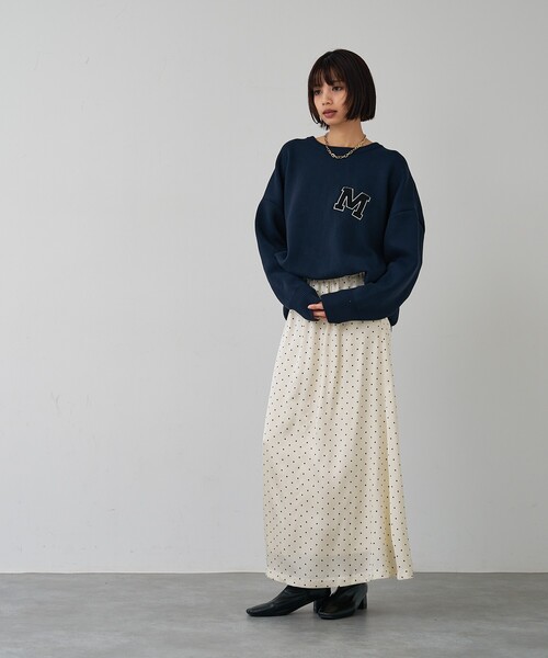 abahouse mavie(アバハウスマヴィ)の「ドットマーメイドスカート(スカート・レディース・ブラック/ホワイト・フリー)」の8枚目の写真