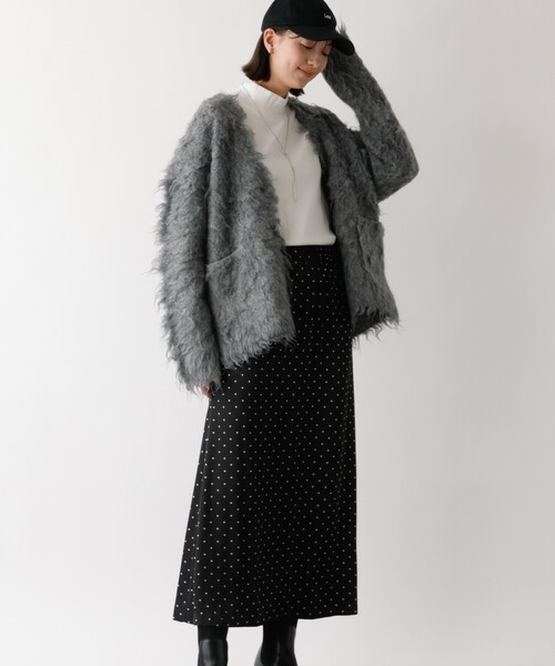 abahouse mavie(アバハウスマヴィ)の「ドットマーメイドスカート(スカート・レディース・ブラック/ホワイト・フリー)」の12枚目の写真