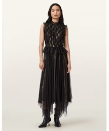 LOLA METALLIC MIDI DRESS | LOLA メタリック ミディ ドレス・ワンピース