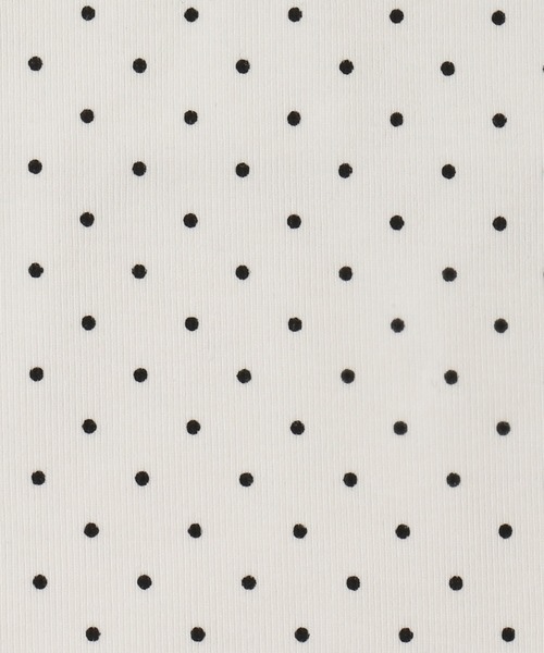 PHILLY（フィリー）の「ヘムフリルドットヘンリーネックトップス（Tシャツ/カットソー・レディース・ブラック/ホワイト・FREE）」の17枚目の写真