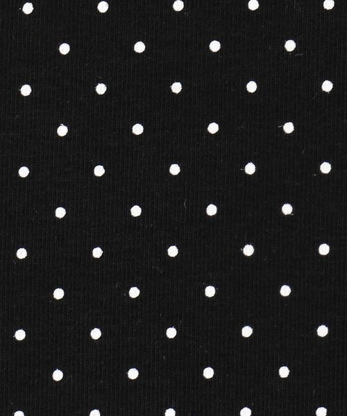 PHILLY（フィリー）の「ヘムフリルドットヘンリーネックトップス（Tシャツ/カットソー・レディース・ブラック/ホワイト・FREE）」の18枚目の写真