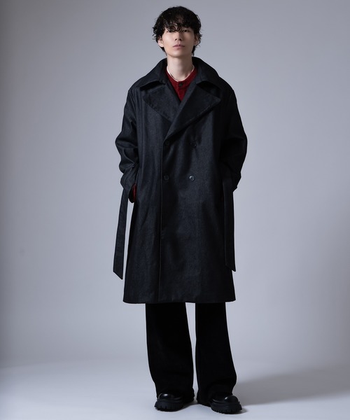 improves（インプローブス）の「ストレッチ デニムライク コート（トレンチコート・メンズ・ブラック/インディゴブルー・MEDIUM/LARGE）」の3枚目の写真