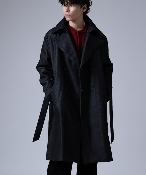 improves（インプローブス）の「ストレッチ デニムライク コート（トレンチコート・メンズ・ブラック/インディゴブルー・MEDIUM/LARGE）」の4枚目の写真