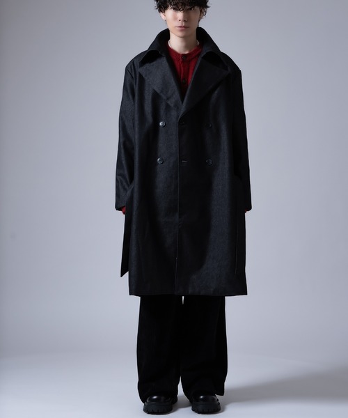 improves（インプローブス）の「ストレッチ デニムライク コート（トレンチコート・メンズ・ブラック/インディゴブルー・MEDIUM/LARGE）」の7枚目の写真