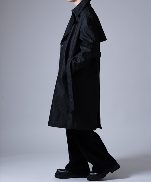 improves（インプローブス）の「ストレッチ デニムライク コート（トレンチコート・メンズ・ブラック/インディゴブルー・MEDIUM/LARGE）」の8枚目の写真