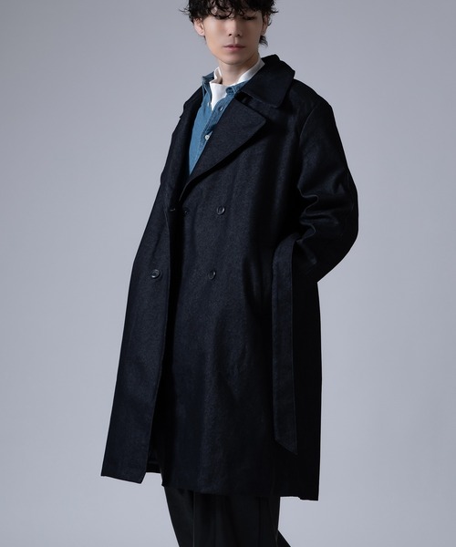 improves（インプローブス）の「ストレッチ デニムライク コート（トレンチコート・メンズ・ブラック/インディゴブルー・MEDIUM/LARGE）」の12枚目の写真