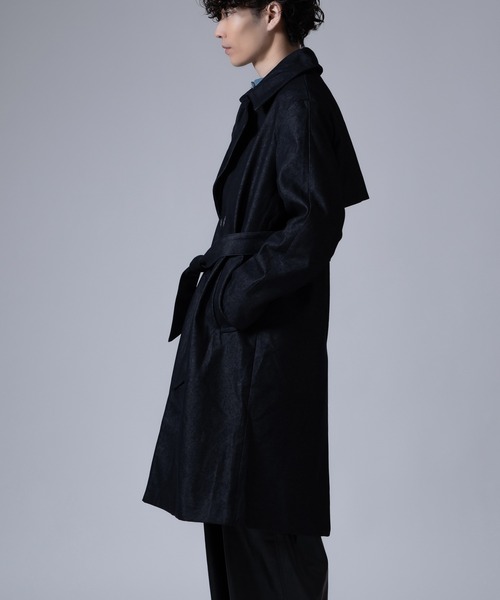 improves（インプローブス）の「ストレッチ デニムライク コート（トレンチコート・メンズ・ブラック/インディゴブルー・MEDIUM/LARGE）」の14枚目の写真