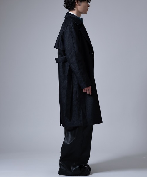 improves（インプローブス）の「ストレッチ デニムライク コート（トレンチコート・メンズ・ブラック/インディゴブルー・MEDIUM/LARGE）」の15枚目の写真