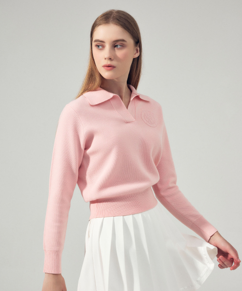 LORDLOAR(ロードロアル)の「シグニチャーカラー長袖ニットD/PINK(ニット/セーター・レディース・その他・LARGE/MEDIUM/SMALL)」の2枚目の写真