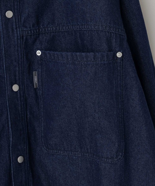 LOWRYS FARM（ローリーズファーム）の「【LFM(U)】DENIM SHIRT【UNISEX】　 643970（シャツ/ブラウス・メンズ・ブラウン/ネイビー・MEDIUM/LARGE）」の6枚目の写真